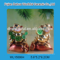 Decorative electroplate polyresin monkey figurine in high quality